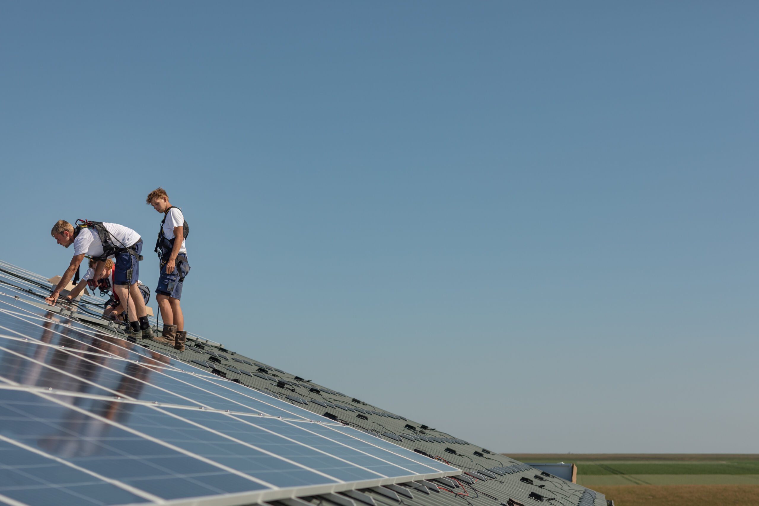 Zonnepanelen leggen